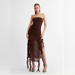 Lioness Rendezvous Dress in Chocolate